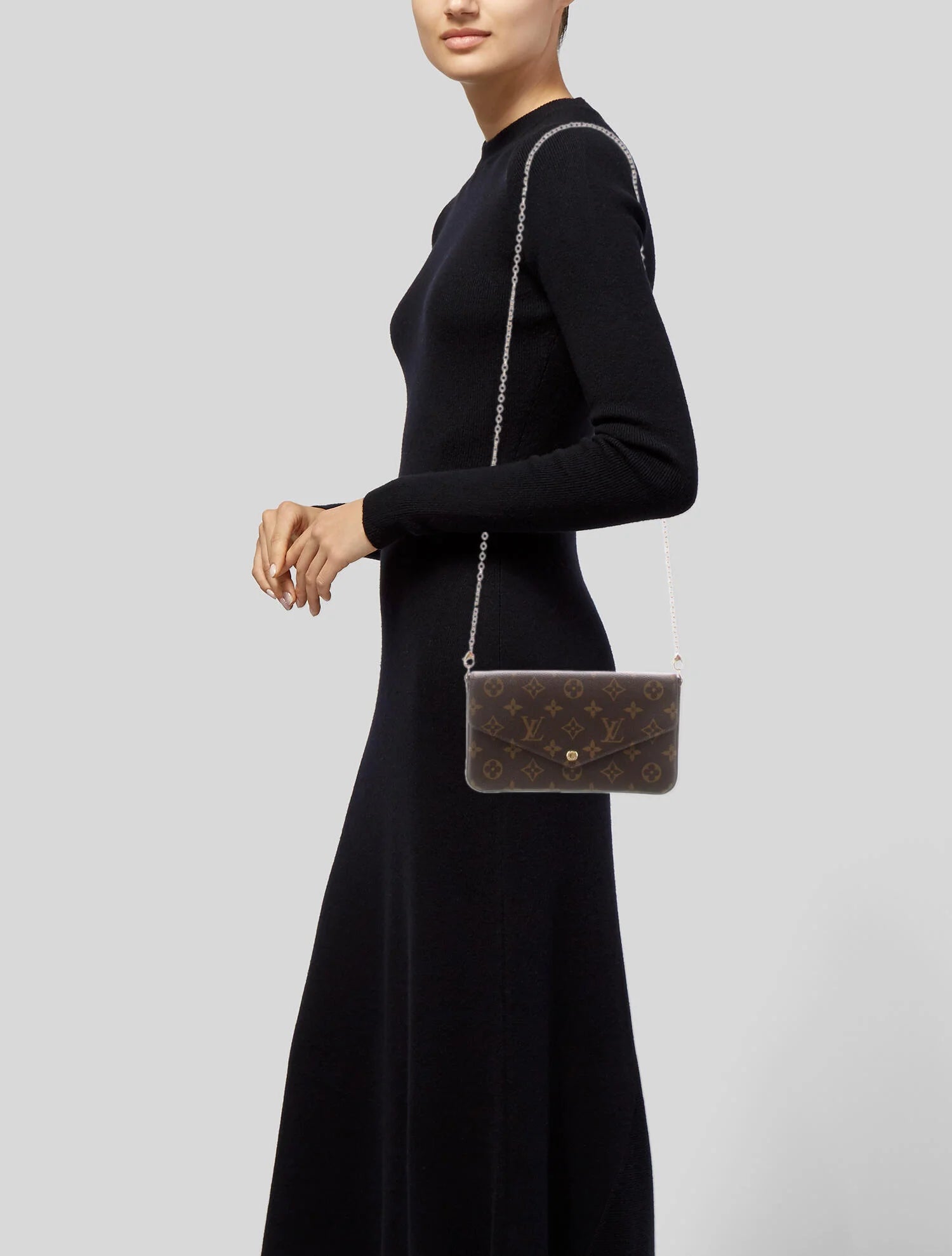 Louis Vuitton Félicie Pochette Black, Bella Boutique Hire, Dress Hire  Australia